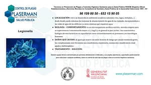 Plaserman control de plagas Valencia legionella